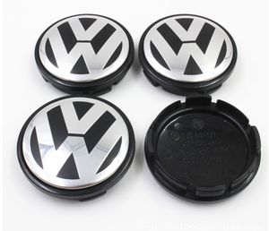 VWホイールハブキャップセンターカバー76mm 70mm 56mm 65mmハブキャップロゴカバー用の4PCS