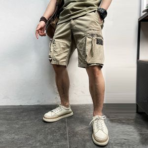 Männer Sommer Marke Casual Vintage Klassische Taschen Camouflage Cargo-Shorts Outwear Mode Twill Baumwolle 220715