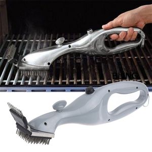 Spazzola per la pulizia della griglia del barbecue Utensile a vapore portatile o accessori a gas Pulitore per barbecue Cucina 220813