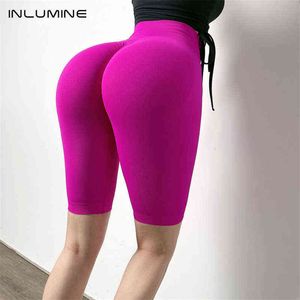 Inlumine Seamless Shorts Hip Push Up Short Leggings Women High Waist Gym Yoga Sport Workout Fitness Female J220706