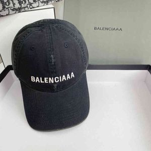 Balencaigass Hat 2022 Original High Quality Correct Version b Paris Washed Holes to Make Old Baseball Caps Oppca