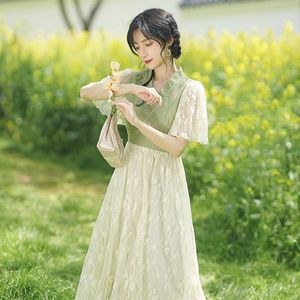 古代の方法を回復する漢の要素のドレス中国風の風が版を改善する夏の衣装新しい基金は穏やかです