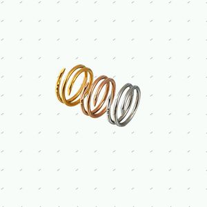 Multistrato Nail Band Love Ring Stilista da donna in acciaio inossidabile con anelli di diamanti Regalo di gioielli da sposa per uomo