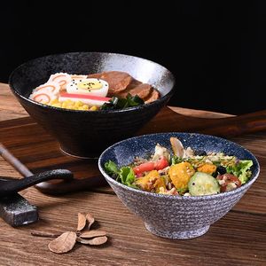Skålar ramen skål stor nudel skål kommersiell keramisk omedelbar soppor porslin japanska skålar bordsartiklar