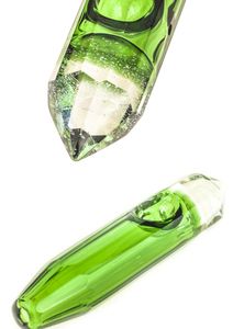 Vintage New GRA Green Glass Smoking Pipe Shisha Wasserbong kann Kundenlogo von DHL UPS setzen