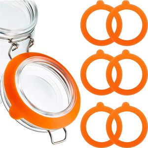 Silicone Replacement Gasket Airtight Rubber Seals Rings for Mason Jar Lids Kitchen Bar Tools