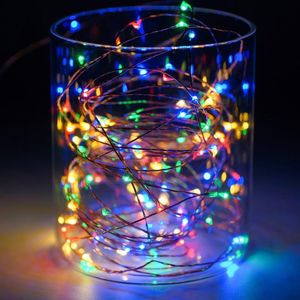 Strings Christmas Tree Led String Lights 100LED 5V USB Powered Outdoor Warm White/RGB Copper Wire Festival Wedding Party DecorationLED