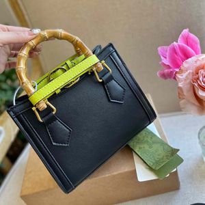 Handtasche Designer Taschen Lady Plain Hight Quailty Shopping Metall Pack Zarte 20 cm Frau Vintage Eimer Schwarz Bambus Clutch Bag Handtaschen