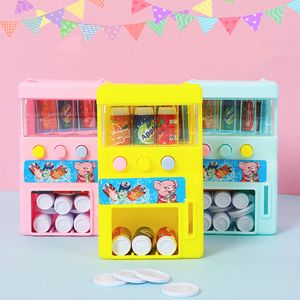 Children's Simulation Mini-coin-operated Beverage Vending Machine Self-service Beverage Cute Funny Toys For Children