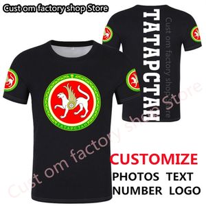 Tatarstan Bulgar Cumhuriyeti Özel Erkekler Tişört Rus Metin Diy Tatar Hokey Takımı Spor Tişört Bağımsız Ülke Bayrağı Tshirt 220616