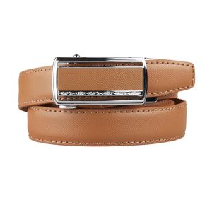 Belts High Quality Women Female Genuine Leather Belt Brand Designer Womens For Jeans Pants Automatic Buckle Width 2.4cmBelts