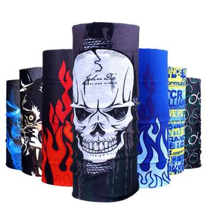 Design Fashion Hip-hop Skull Bandana Wrap Gifts For Boy Seamless Tubular Headband Ring Scarf Face Unisex Scarves Hy22