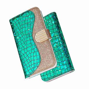 Casos de telefone da Wallet Feminino para Huawei P20 P30 P40 Pro Lite P Smart Plus Y5 Y6 2018 2019 Honra 7A 8A Mulheres Cobrir Shell Brilhante