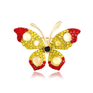 Vintage Diamond Butterfly Brooche Pins for Men Women Elegancka broszka z broszka mentalna płaszcz biżuterii Akcesoria biżuterii