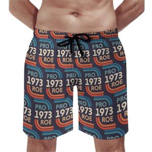 Men's Shorts Pro Choice 1973 Women's Rights Feminism Board Draw String Oversize Beach Roe V Male Swimming Trunks ClassicMen's Men'sMen's