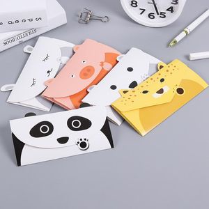 Confezione regalo Simpatica busta da lettere in carta Cartoon Animal Panda Notebook Diary Kid Student School Birthday Party Invitation Card Cancelleria