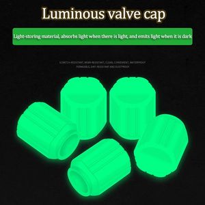 Partys Luminous Car Wheel Tire Valve Caps Tyre Rim Stem Covers Airdust Waterproof For Automobiles Motorcycles Bikes Accessories