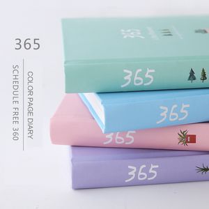 Jianwu Sevimli Karikatür 365 Günlük Planı Kitap Renk İç Sayfa Planlayıcısı Ciltli Dizüstü Hediye Kitap Scrapbooking Okul Malzemeleri 220401