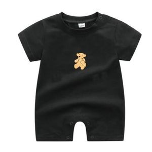 Neugeborenen Baby Footies Babys Baumwolle Strampler Brief Drucken Luxus marke Lange Ärmel Overalls kinder Säuglings Kleidung