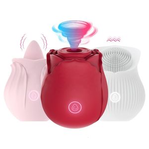 Sex toy Toy Massager tongue Licking Sucking Rose Vibrator Clit Sucker Nipple Clitoris Vagina Shampoo Stimulator Clitoral Stimulation for Woman SJI1 SJI1