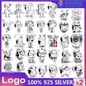 925 Sterling Silver Dangle Charm Charms Kolekcja koraliki koraliki Fit Pandora Charms Bransoletka DIY Akcesoria biżuterii