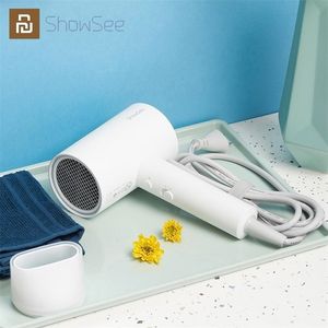 Youpin SHOWSEE Anion Hair Dryer Portable Diffuser For Hair Dryer Ion Professional Hairdressing Blow Dryer 1800W Blower Hairdryer 220727