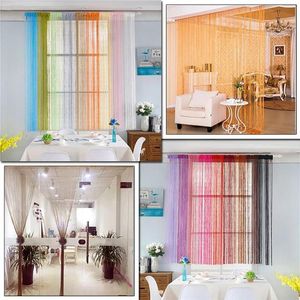 Curtain & Drapes Multi-color Thread Line Curtains For Living Room Door Wall Window Panel Tassel Bedroom Decoration 3x3mCurtain