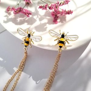 Pinos broches exclusivos desenhos animados de pendente de cadeia dupla animal doce doce bobagem insetos de lapela feminino jóias presentes de jóias
