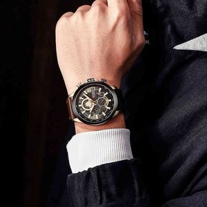 남성 브랜드 시계 패션 캘린더 방수 방수 시계 다기능 스포츠 쿼츠 시계 Mens WatchJ34G