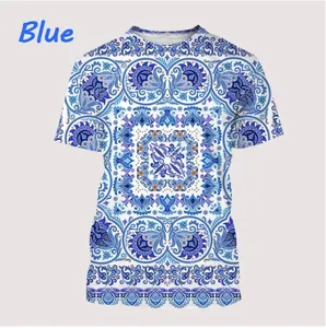 Nuova stampa 3D Abbigliamento causale Bandana Modello Moda Uomo Donna T-shirt Taglie forti Taglia S-7XL 001