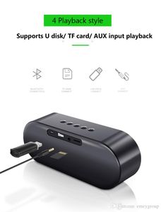 Новый S6 беспроводной портативный Bluetooth -динамик светодиодный Subwoofer 4d Hifi Stereo Bass Desktepker Desktop Sound Box USB MP3 Музыка