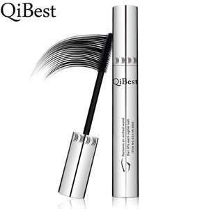 Qibest 3D Black Mascara Vattentät Förlängning Curling Ögonfransar Rimel Mascara Silikon Dam Professionell Makeup 5g