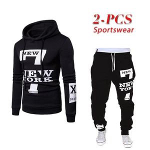Erkekler Erkeklerin Takipleri Erkek Kazak ve Pantolon Set Erkek Jogger Sportswear Suit Adam Hoodies Pantolon Spor Çift Takımları