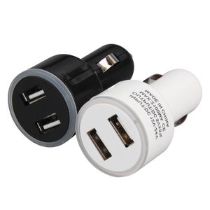 2.1A LED Display Mini Dual USB Car Charger Universal Mobile Phone Car-Charger Adapter för Huawei LG Xiaomi Samsung Tablet-telefoner