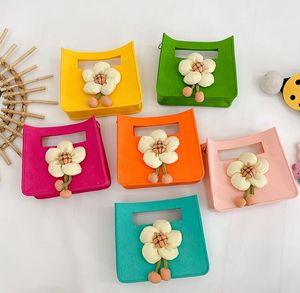 Blumenmädchen-Prinzessin-Handtasche aus Filz, hochwertige Baby-Umhängetasche, Mini-Kindergeldbörse