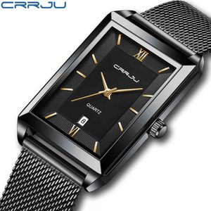 Custom New Dign retangular gold Stainls Steel Waterproof Japane Quartz Charm Luxury Wrist Watch For Men