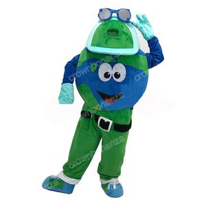 Halloween Earth Mascot Costumes High Quality Cartoon Mascot Apparel Performance Carnival Adult Size Promotional Advertising Clothings