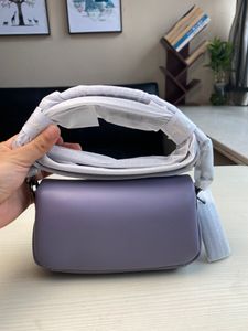 Tabby bolsa de couro genuíno bolsa de ombro qualidade feminina cor pura sacos retro hardware nublado bolsas macio couro real baguette moda bolsa