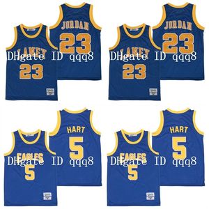 XFLSP NCAA Laney 23 Michael Jor Dan Jersey 5 Kevin Hart Lisesi Koleji Jersey 100% Dikişli Basketbol Forması