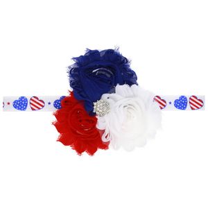 4. Juli Amerikanische Flagge Strass Stirnband Kinder Haarbänder 17 Farben Kinder Haarschmuck