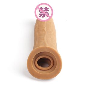 Sex toys masager Penis Cock Massager Toy Crystal Wolf Tooth Cover Men's Thickened and Lengthened Wearing Adult Fun Products H4TN