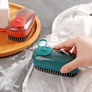 Cleaning Brush Kitchen Cleanings Supplies Automatic Filling Device Multifunctional Plastic Washing Brushes Laundry Shoes Soft