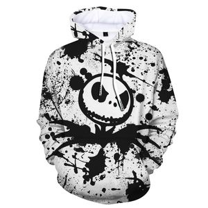 Halloween bluzy bluzy dla mężczyzn kobiety Hip Hop Zabawne 3D wydrukowane odzież streetwearu Męskie ubrania plus rozmiar 3xl 4xl 5xl