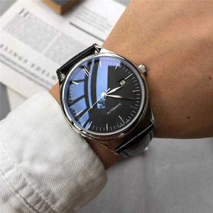 модные мужские роскошные часы для отдыха бизнес импортированный механический движение кожаные часы высококачественные часы