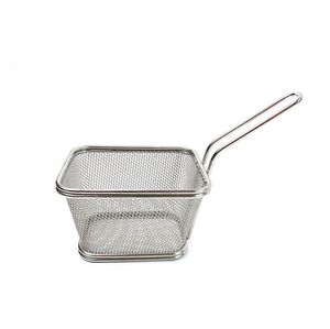 Backen Gebäck Werkzeuge Mini Edelstahl Fritteuse Servieren Lebensmittel Präsentation Korb Küche Französisch Frites Chips Braten Körbe SN4949