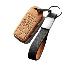 Customized High end Alcantara Suede Key Chains Key Case Cover for Honda Crv Civic Xrv Accord Vezel Crider FIT Urv Car Accessories