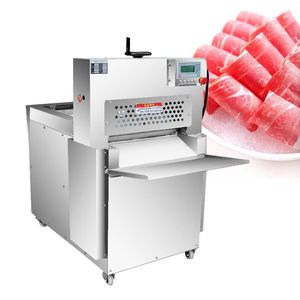 Elektrische Hammelfleisch Rollen Fleisch Slicer Maschine Fleischwolf Automatische Rindfleisch Lamm Kartoffel Scheibe Brot Tiefkühlkost Cutter Grinder Maschine