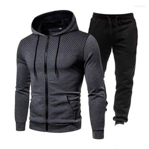 Tute da uomo Felpe con cappuccio da uomo Pantaloni Set Autunno Pista Suite da uomo Felpe casual Tuta Abbigliamento sportivo Abbigliamento da uomoUomo