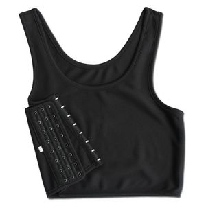 S5XL Плоская грудь связующая грудь Les Corset Tomboy Lesbian Words Женщины без проблем летний жилет плюс плюс майки Bustier 220719