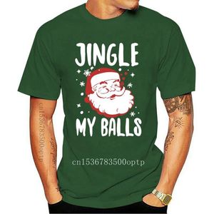 Camisas Engraçadas Do Natal venda por atacado-Camisetas masculinas impressam jingle my balls camisa de Natal Função engraçada de férias sinos de tshirt tee masculino t shirt feminino